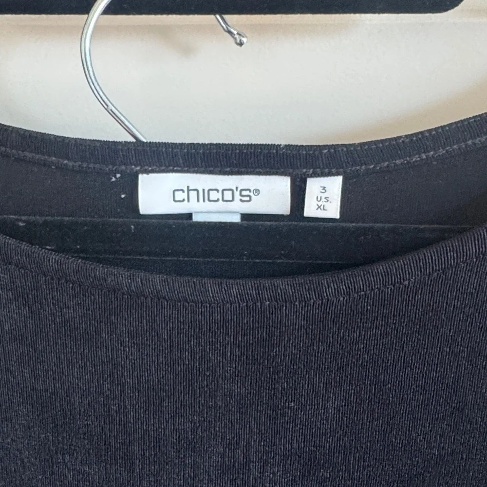 Chico's Travelers Border Print Kimono Top and Pants - Picture 2 of 7